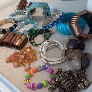 Colorful j crew turquoise Women's Jewelry Bundle #157